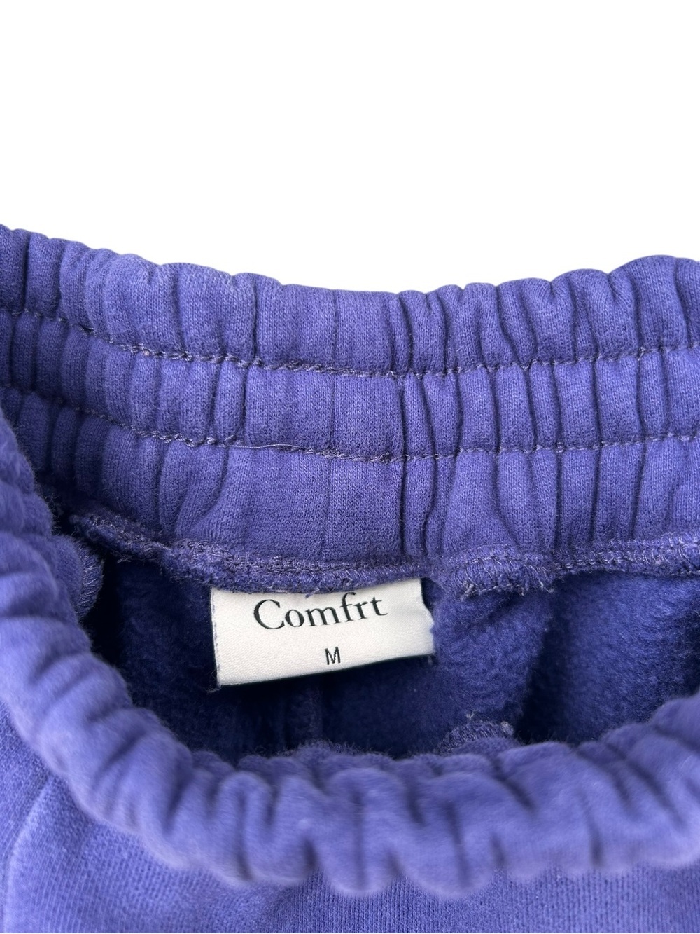Comfrt Signature Sweatpants - Indigo Deep Blue - Cotton - Unisex Medium - 27.5” - Picture 8 of 11